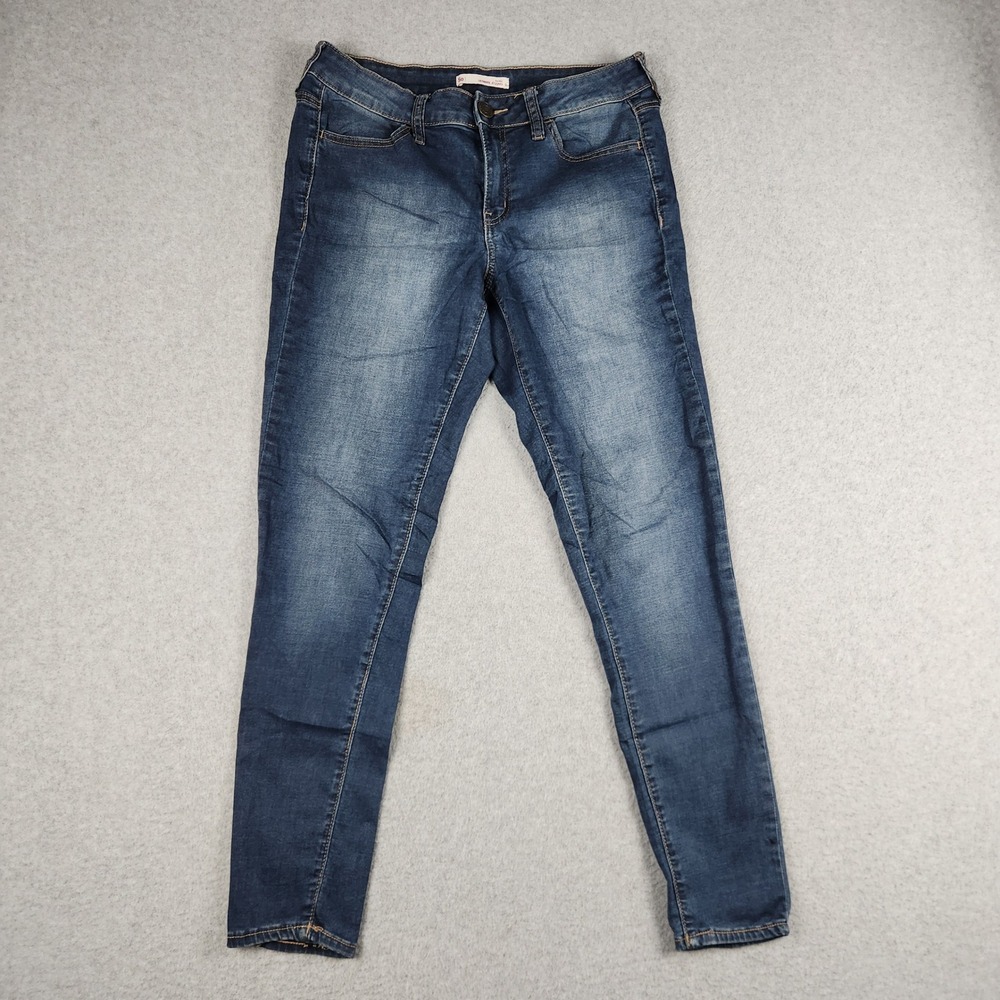SO Ultimate Jegging Jeans Womens 9 Blue Denim Faded Low Rise Stretch Skinny Leg